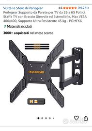 Supporto tv da muro girevole