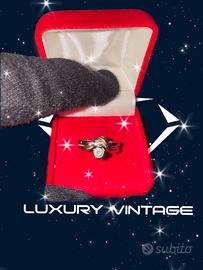 Anello Solitario in oro 18kt