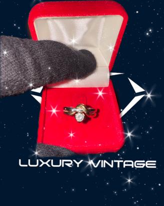 Anello Solitario in oro 18kt