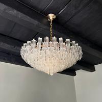 Lampada sospensione con vetri quadriedri