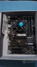 Scheda madre + cpu + ram + ssd