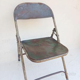 sedia industriale pieghevole Francia bar metallo