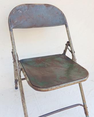 sedia industriale pieghevole Francia bar metallo