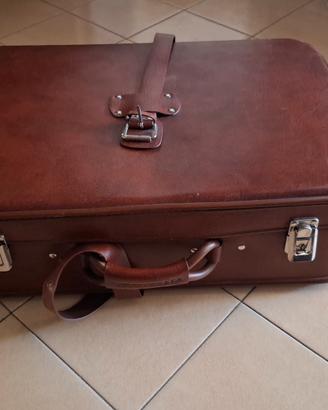 Valigia rigida vintage con cintura, Anni '60-70
