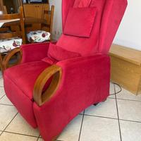 Poltrona artigianale reclinabile/ribaltabile