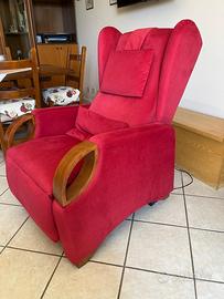 Poltrona artigianale reclinabile/ribaltabile