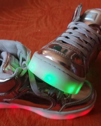33 scarpe skechers con luci sneakers bambina 