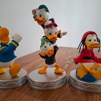 Paperino, Qui Quo Qua e Paperoga 3 Statuine Disney