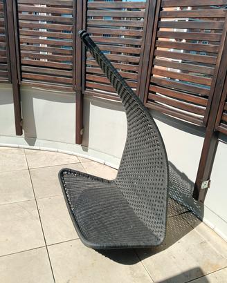 Poltrona sospesa da giardino 