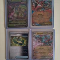 Lotto 4 carte Pokemon rare. 