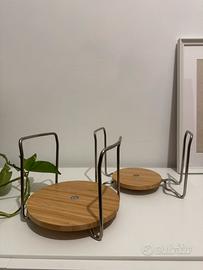 2 portapiatti Variera IKEA in bambù