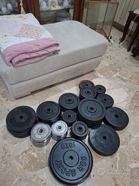 pesi palestra in ghisa e in ghisa gommata 