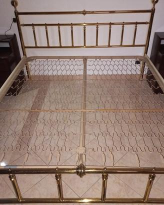 Struttura letto matrimoniale in ottone nuova 