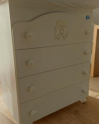 Fasciatoio bagnetto cassettiera Pali