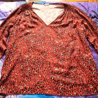Maglia Blouse OLTRE maniche lunghe mis. 52 rosso