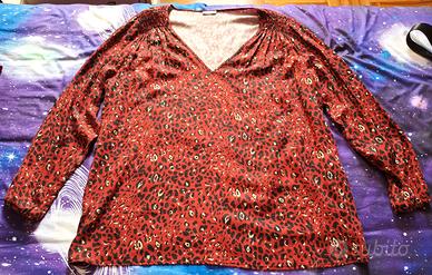 Maglia Blouse OLTRE maniche lunghe mis. 52 rosso