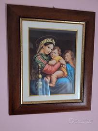 Quadro riproduzione Madonna della seggiola - nuovo