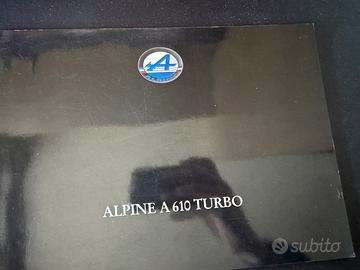 Alpine A610 Turbo Depliant
