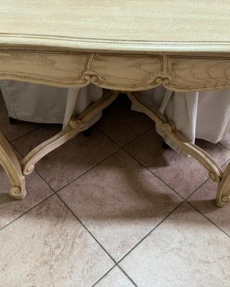 Set tavolo allungabile con 6 sedie - rovere panna