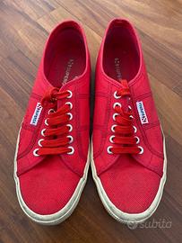 Scarpe Uomo Superga rosse taglia 42