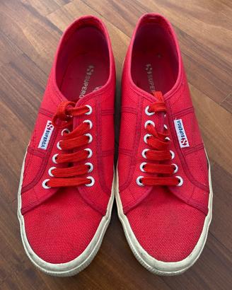 Scarpe Uomo Superga rosse taglia 42