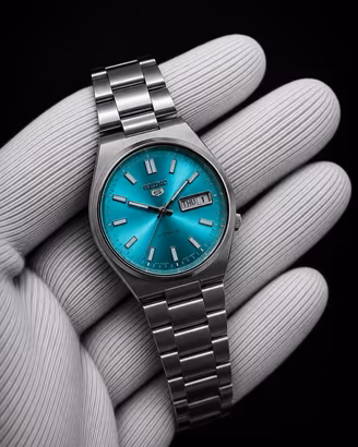 Vintage Seiko 5 Automatic Tiffany Dial Day Date