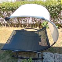 Dondolo da giardino antracite 2 posti
