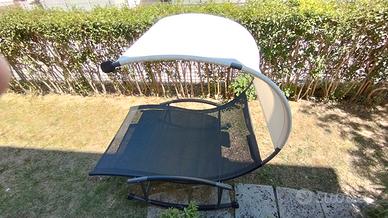 Dondolo da giardino antracite 2 posti