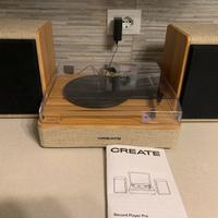 Giradischi vintage in legno bluetooth