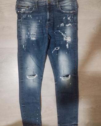 Jeans Supply & Demand Strappati-Effetti Pittura 