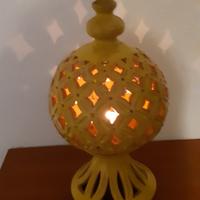 Lampada portacandela lume traforato diffusore di l