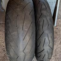 COPPIA DI GOMME USATE PIRELLI DIABLO ROSSO 3