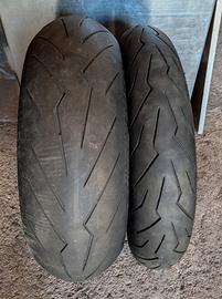 COPPIA DI GOMME USATE PIRELLI DIABLO ROSSO 3