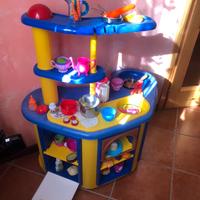 Cucina gioco in plastica completa di accessori