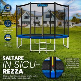 Trampolino, Tappeto Elastico per Giardino Ø 305