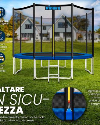 Trampolino, Tappeto Elastico per Giardino Ø 305
