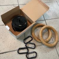 ANELLI GINNASTICA PRO + CINGHIE ANELLI ELITE LACER