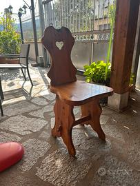 Sedie in cipresso