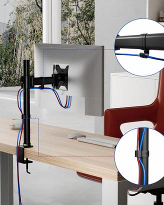 Supporto monitor VESA 13–27” pari al nuovo