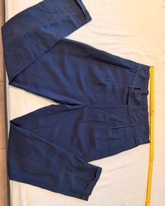 Pantalone elegante a vita alta e doppia