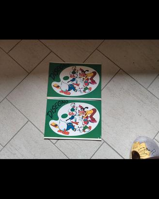 2 Album da disegno Pigna Walt Disney anni 60