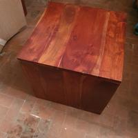 Cubo/sedia in legno massello