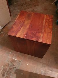 Cubo/sedia in legno massello