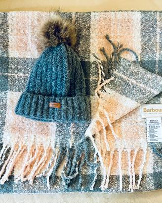 Barbour set cappello e sciarpa donna