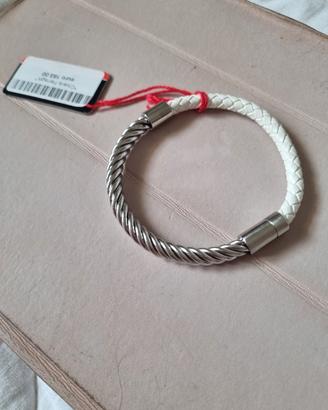 bracciale caucciù e acciaio 