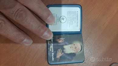 cartolina libro libretto san Leopoldo mandic papa