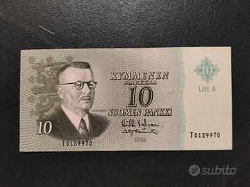 Banconota da 10 Markkaa finlandesi del 1963