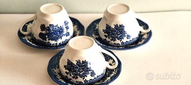 tazze fiori blu "Old England"