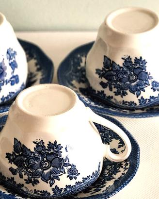 tazze fiori blu "Old England"