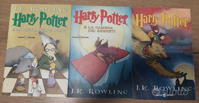 Primi tre libri Harry Potter 
